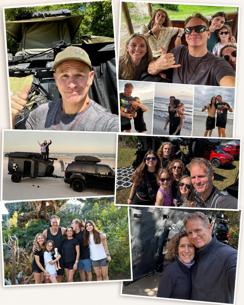 Mark Macdonald with his family
